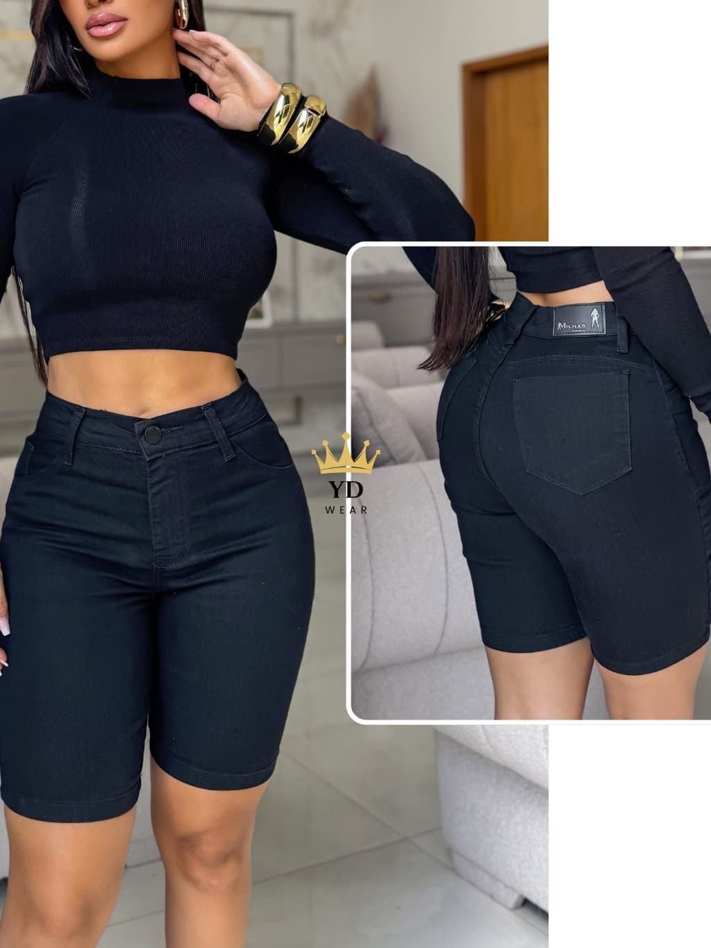 Bermuda Ciclista Jeans (38 ao 56) — vista 2