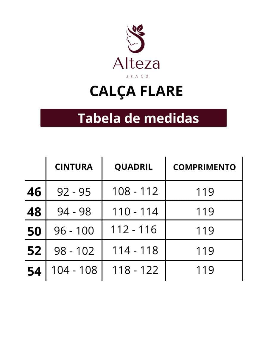 Calça Jeans Flare Plus Size — vista 3