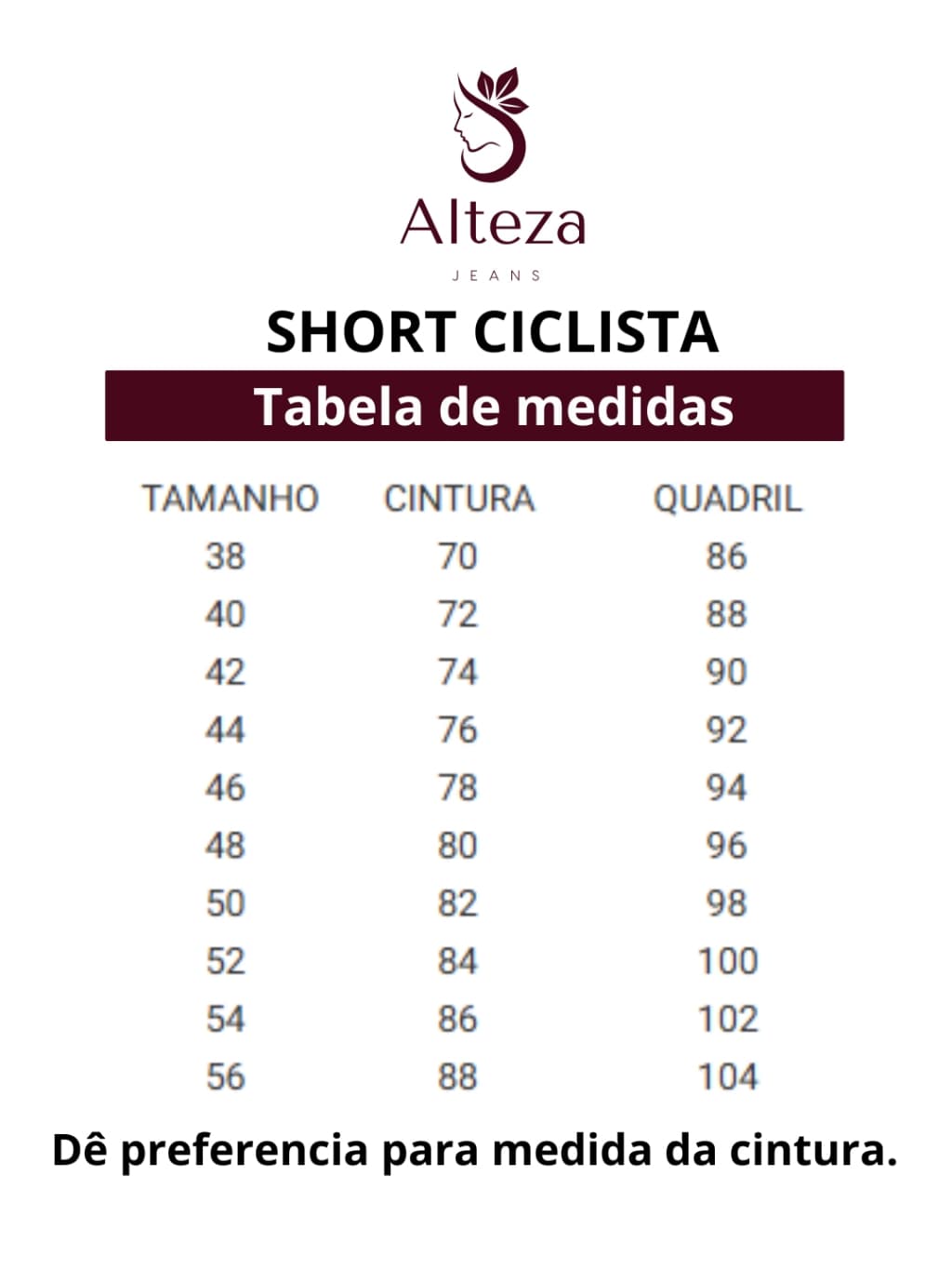 Plus Size Bermuda Jeans Cintura Alta — vista 3