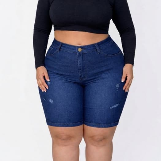 Bermuda Ciclista Jeans (38 ao 56) — vista 4
