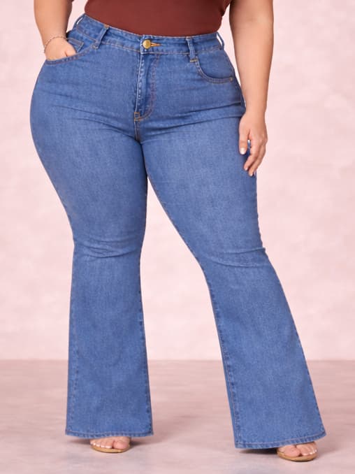 Calça Flare Preta — Festa Junina — vista 4