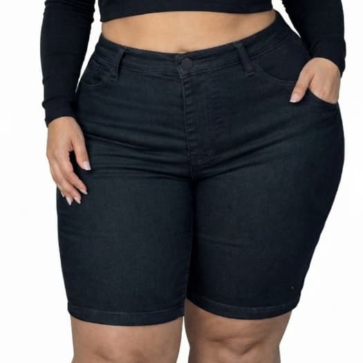 Bermuda Ciclista Jeans (38 ao 56) — vista 5